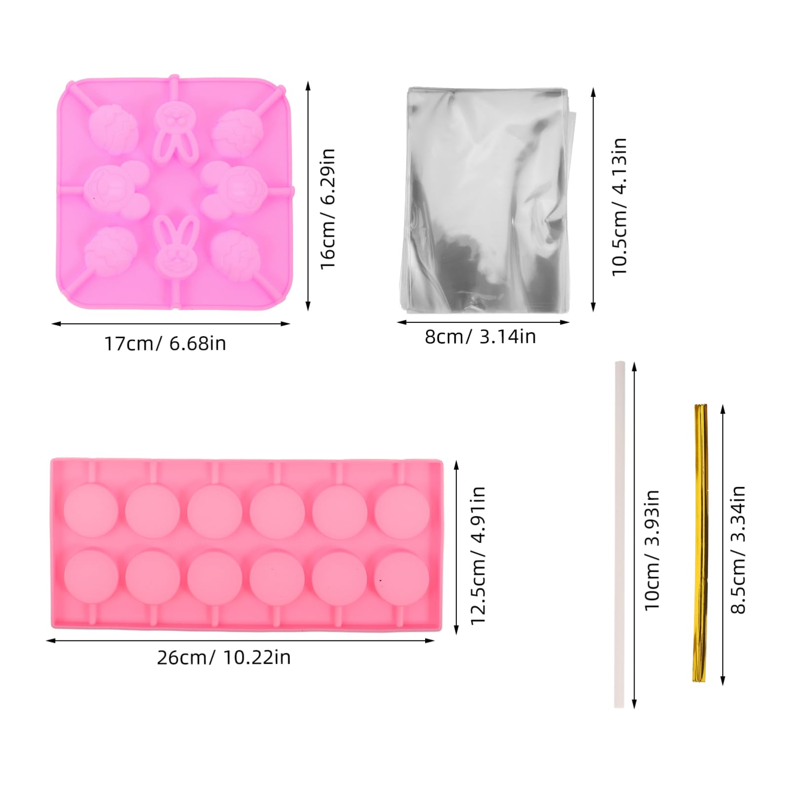 Moule à Bonbons en Silicone de Noël 1 Set, 7 Pièces, Réutilisable