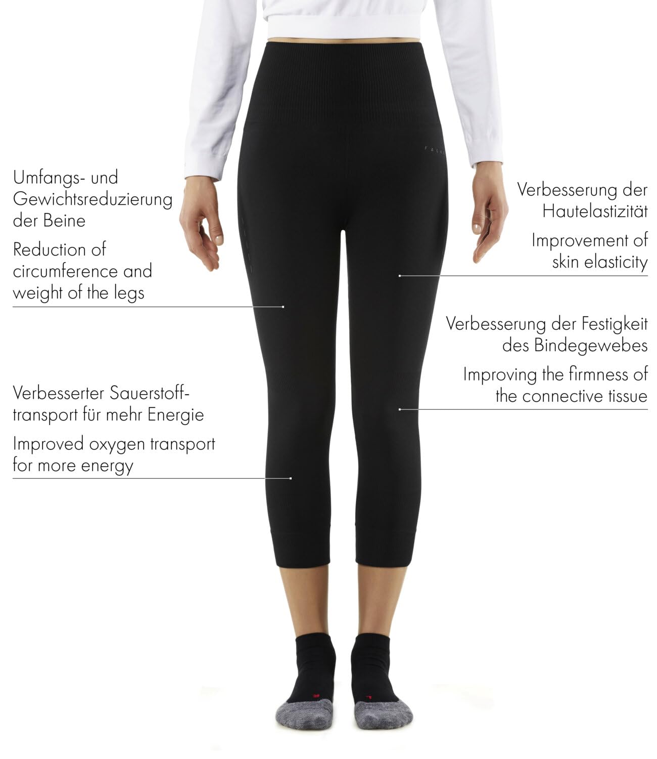 FALKE Cellulite Control Long W Ti Pantalon Femme Noir Black 3000 M