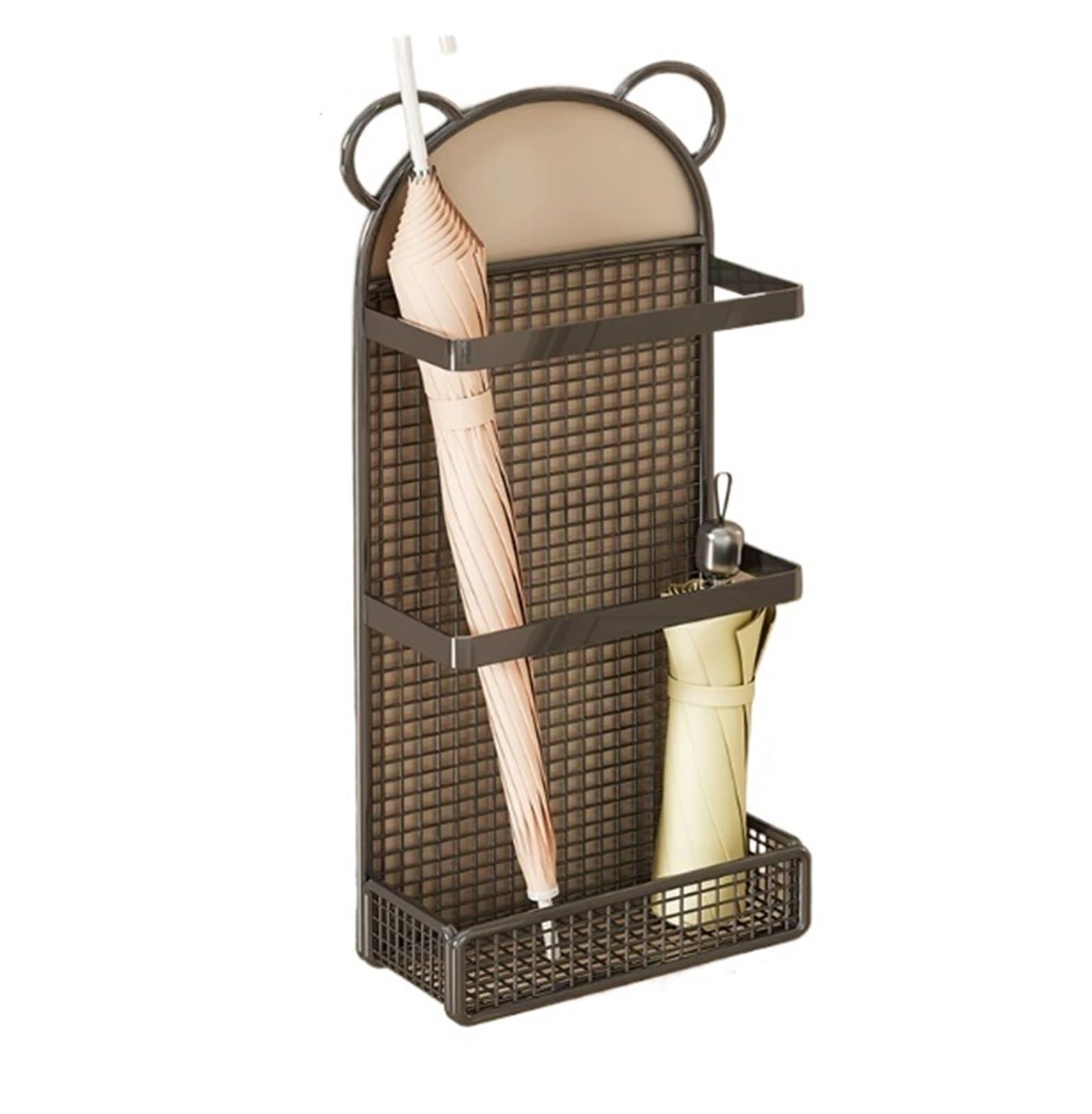 SONGYL-20249 Umbrella Stand Wall-mounted Umbrella Stand, Long-handled Entryway(Black,Small)