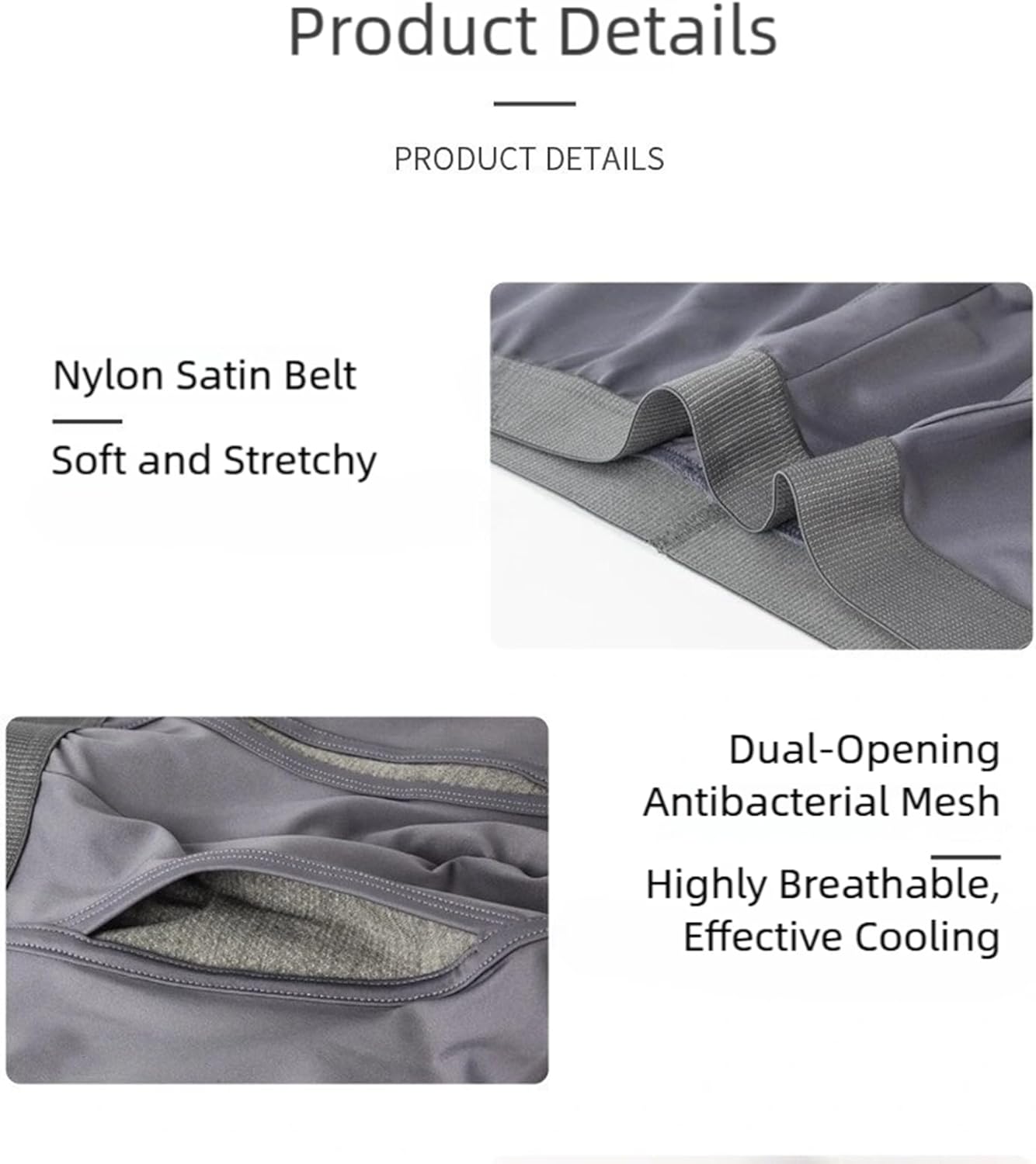 Men's Cotton Boxer Briefs Pack - Soft Cotton Underwear for Men with Y-Shaped Support Pouch, Moisture Wicking - Image 4