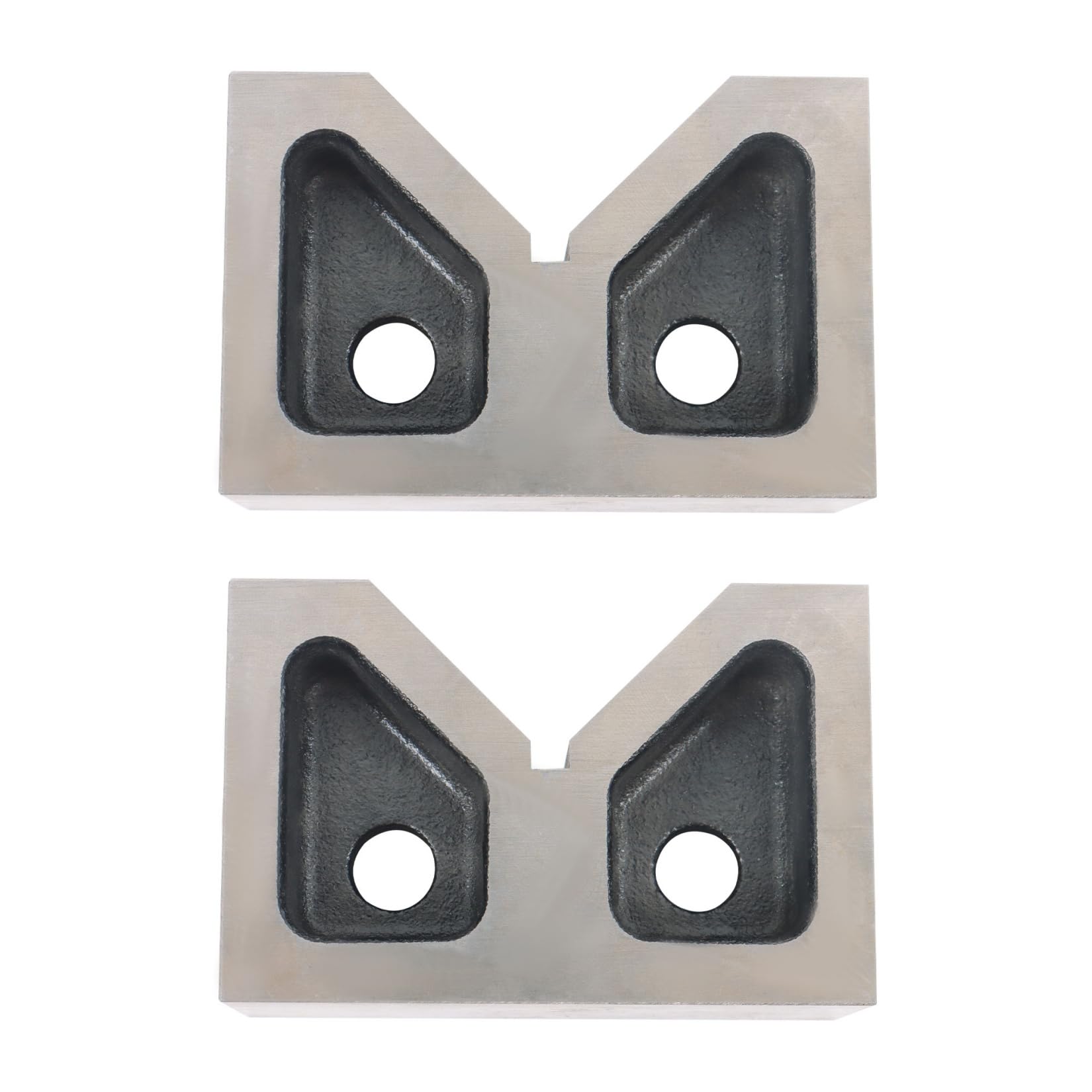 SOHNVWTGD Accuracy Ground 4" x 2-5/8" x 1-5/8" Cast Iron V- Set - Matched Pair, 0.0005" Tolerance for Machining, Inspection