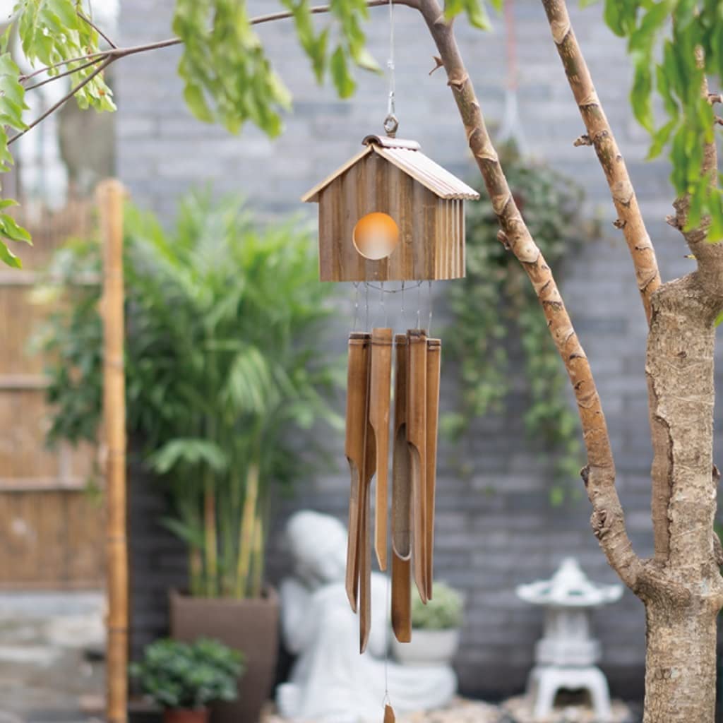 Modernes Windspiel, Terrasse, Bambus-Windspiele Für Outdoor & Indoor Garden Yark Patio Und Home Creative Ornaments Dekoration Gartenornamente