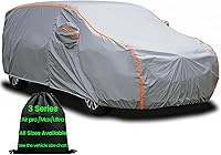 AnITAnT Waterproof All-Weather Mini Van Car Cover with Zipper - Universal Fit for Honda Odyssey, Toyota Sienna, Chrysler Pacifica, 191-206"