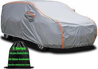 AnITAnT Waterproof All-Weather Mini Van Car Cover with Zipper - Universal Fit for Honda Odyssey, Toyota Sienna, Chrysler Pacifica, 191-206"