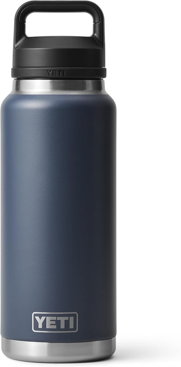 Amazon.com : YETI Rambler 36 oz Bottle, Vacuum Insulated, Stainless Steel with Chug Cap, Navy