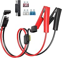 Vista 8 de Enchufe de alimentación SAE de 12 AWG, puerto de pared lateral a anillo en O, cable de extensión de conector SAE con fusible de 10 A, 15 A, 20 A, 25