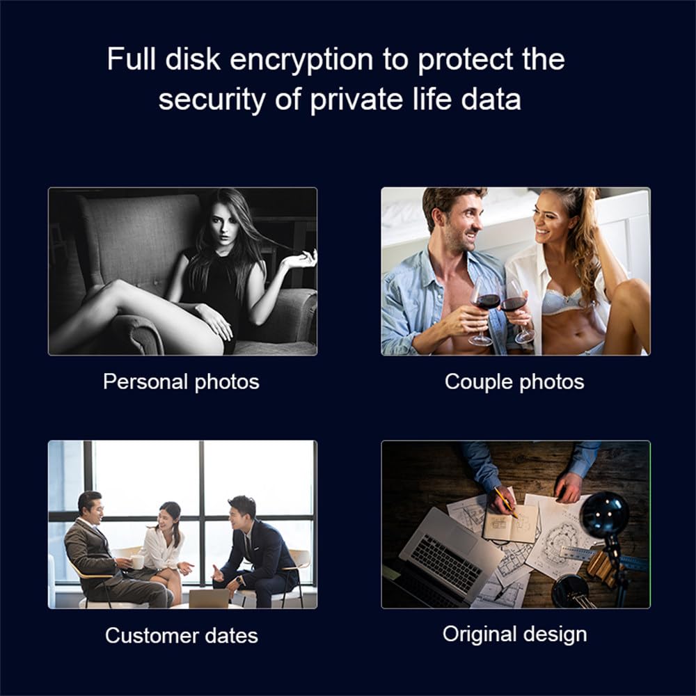 Unità flash USB con sblocco delle impronte digitali, protezione sicura con password disco USB 3 in 1, archiviazione crittografata per Android/cellulare/PC (6 x 6 x 0,6 cm), grigio + 64 g