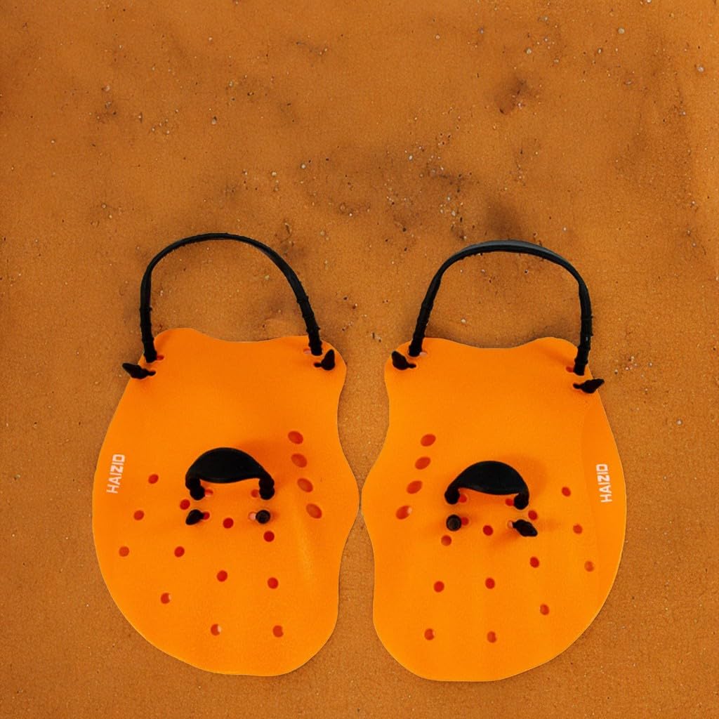 Palette per il nuoto, con cinghie regolabili, palette per il nuoto per adulti e ragazzi, attrezzatura e kit per l'allenamento in piscina, adatto agli adulti, accessori per l'allenamento (blu)