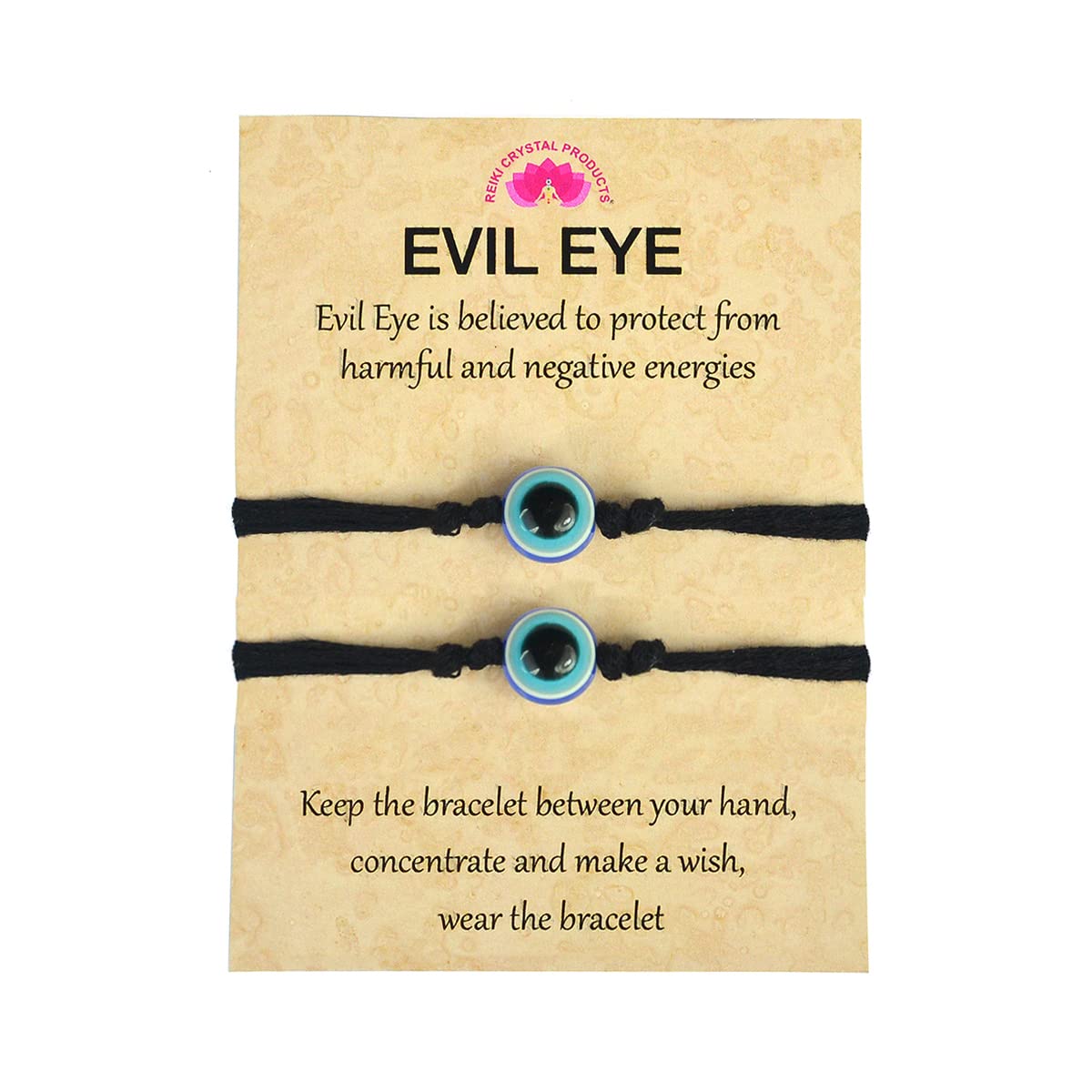 Reiki Crystal Products Adjustable Nazariya Evil Eye Band Evil Eye wrist Band for Unisex Keeps you safe and secure from Evil & Negative energies comes Pack of 2 pc (B09M8PXVTT) Amazon Price History, Amazon Price Tracker