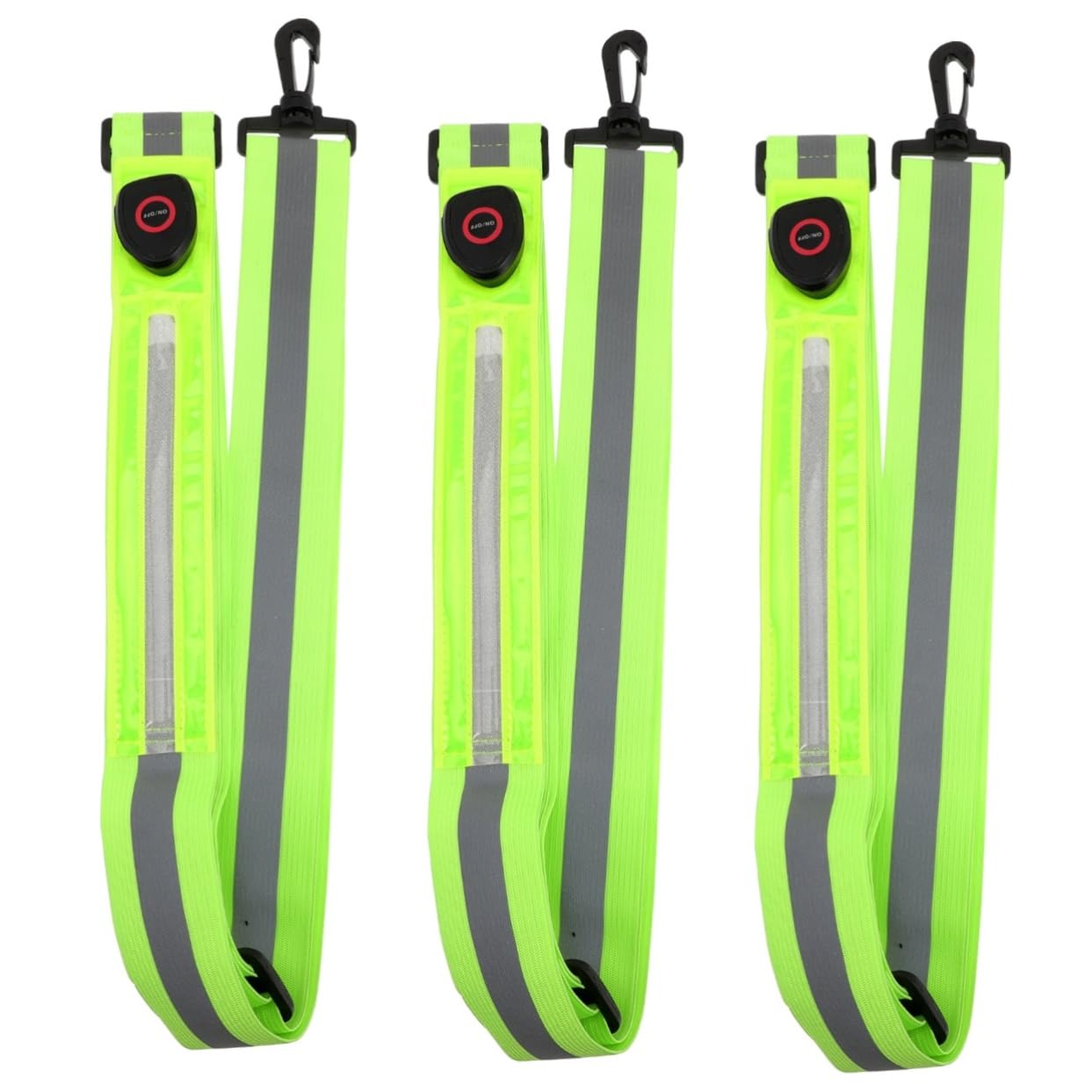 TOYANDONA Cinturón Reflectante LED Ajustable para Correr y Banda Práctica de Alta Visibilidad para Actividades