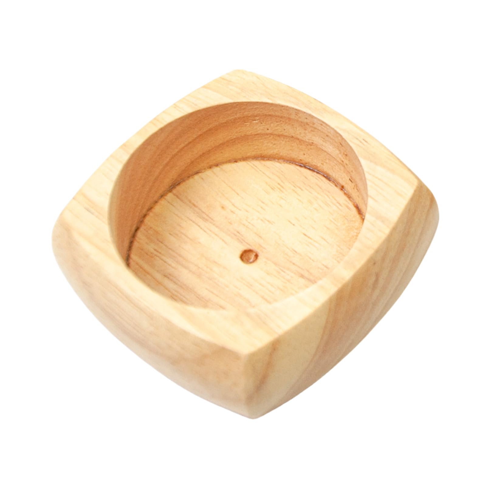 NEWFT Round Wood Base for Pin Cushion 3.35x3.35Inch Needle Pin Cushion Storage Base for Sewing Enthusiasts and Craft Lovers