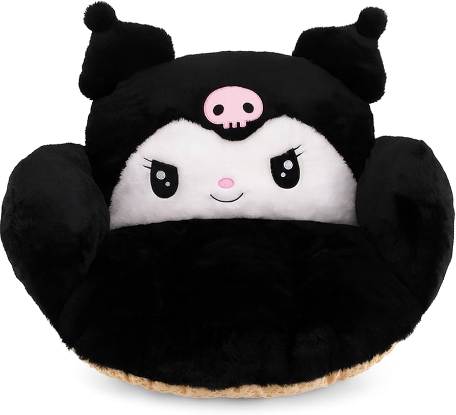 Amazon.com: Juju Black Kawaii Cushion - Kawaii Room Decor - Seat