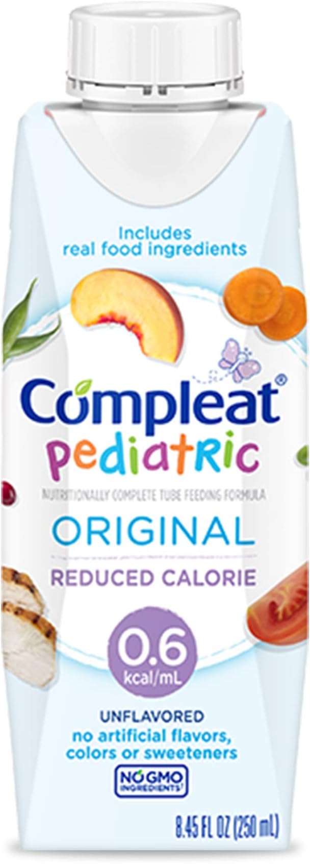 Pediatric 0.6mL, Reduced Calorie Nutritionally Complete Tube Feeding Formula, Unflavored, 24 Pack