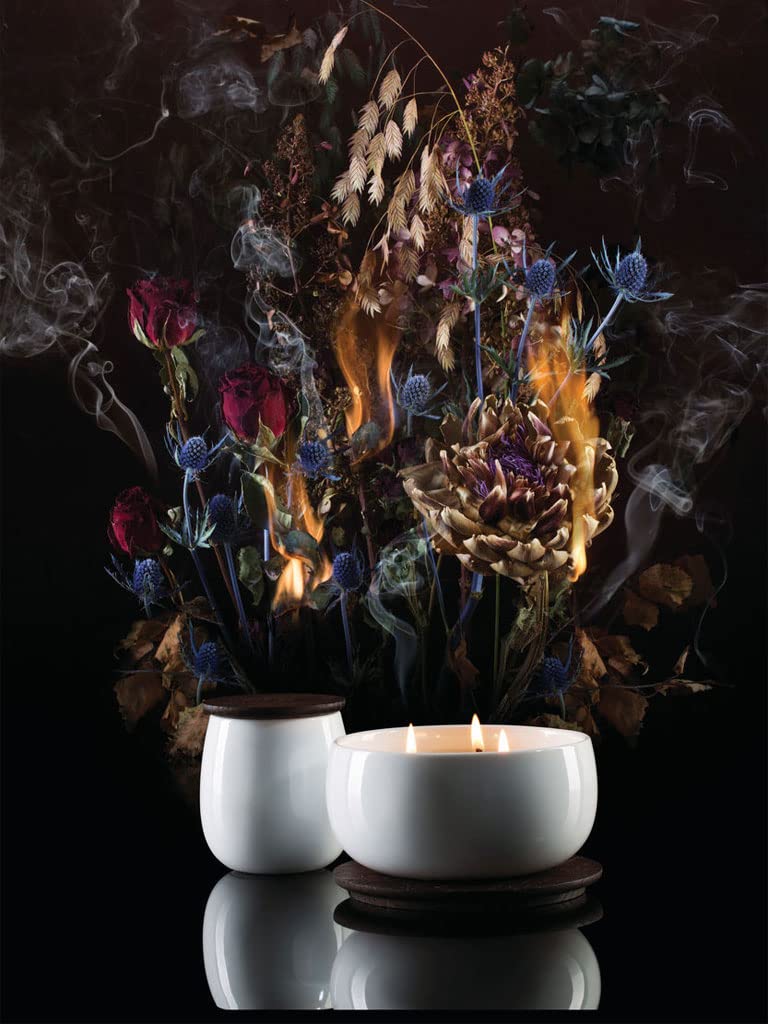 Alessi MW62L 2 W Ahhh świeca zapachowa, porcelana, drewno