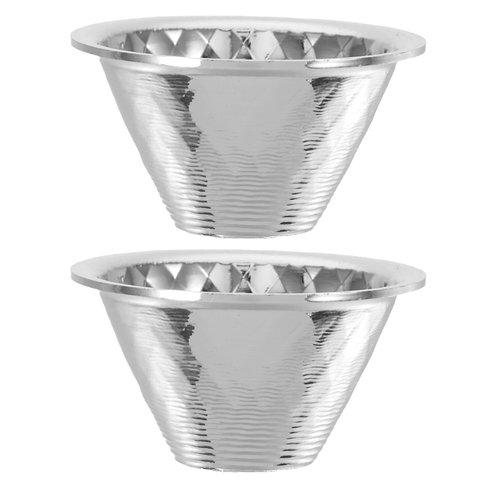 MAGICLULU Cups Lighting 2pcs Reflector Aluminum Lightweight Flashlight with Increased Light Utilization Efficiency Accessory Shade for Outdoor Adventures and Sports