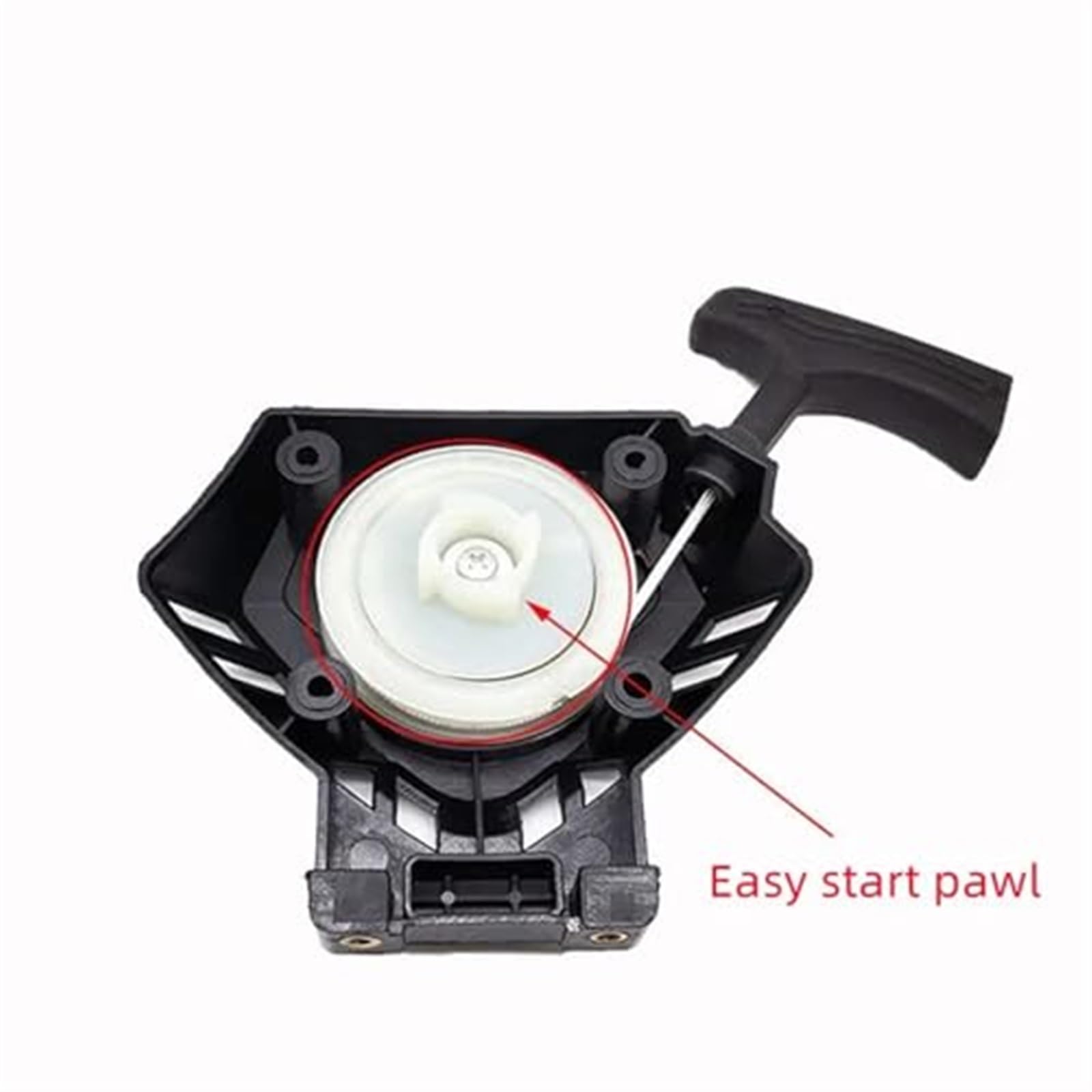 Arrancador de Retroceso 145 for GX-180, arrancador de Alambre de Acero GX180, Piezas de cortacésped de Gasolina de Arranque fácil Arranque Manual del Motor(Black Easy Starter)