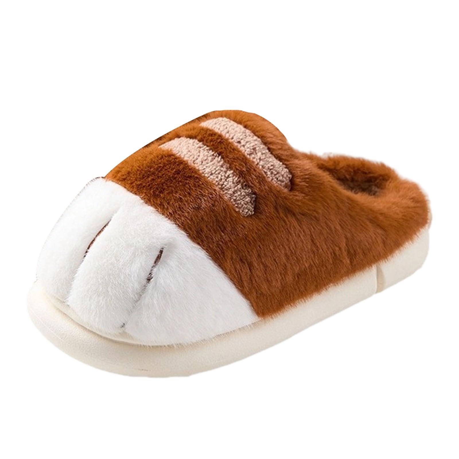 Pantuflas para mujer, con puntera cerrada, para invierno, interiores, exteriores, suela suave, zapatos cálidos con imitación para máxima comodidad y uso acogedor en el hogar