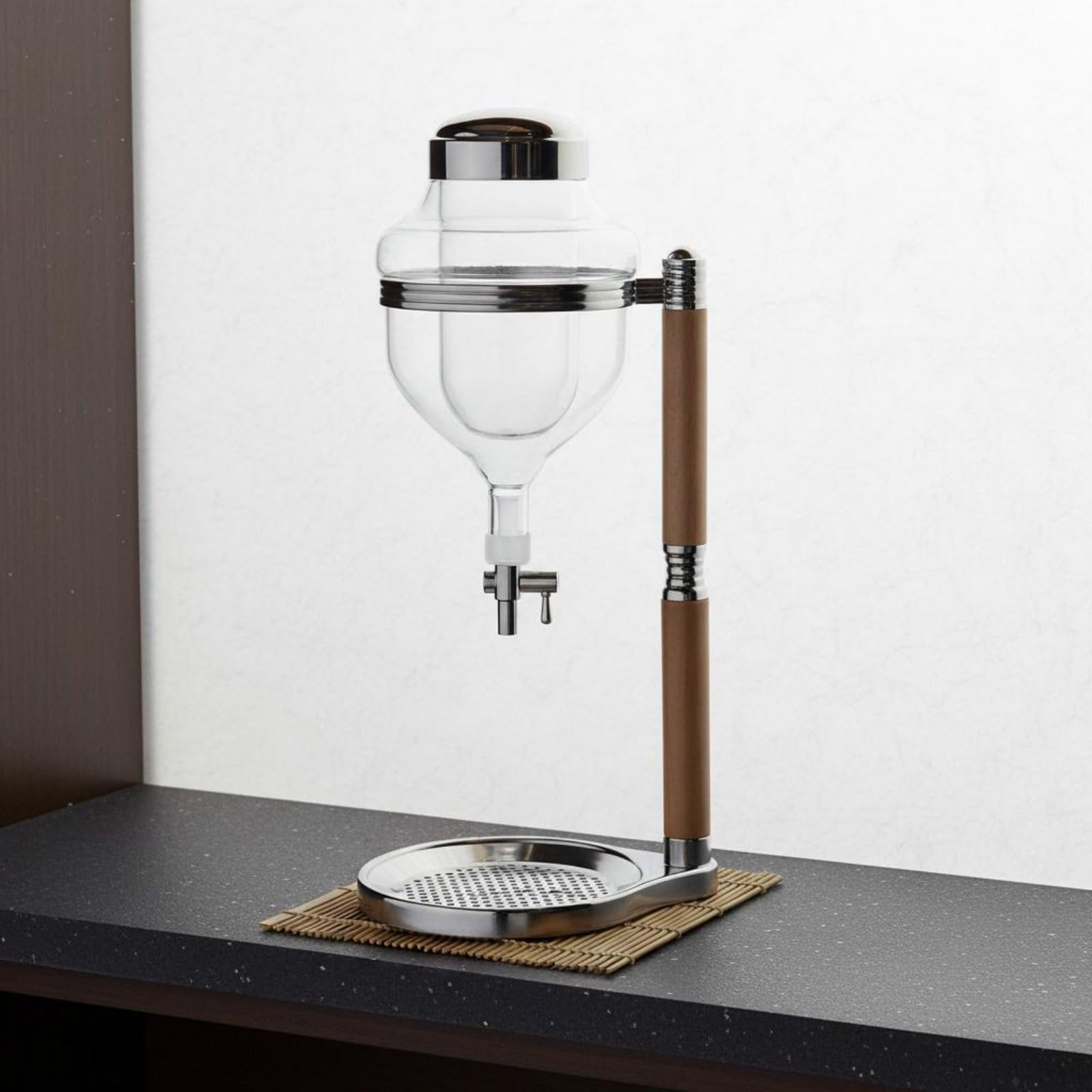 MagiDeal Sake Servidor Jarra de Borosilicato Bebidas Vasija de Cristal con Función de Refrigeración sin Diluir Adecuada para Hostelería Familiares, Maceta Cabeza Dragón Silv