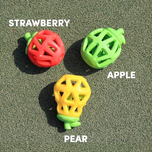 Image of Madhabi Fruit-Shaped Dog Chew Toy for Small & Medium Dogs | Durable Interactive Chew Ball for Aggressive Chewers | Puppy Teething, Training & Fetch Play Toy