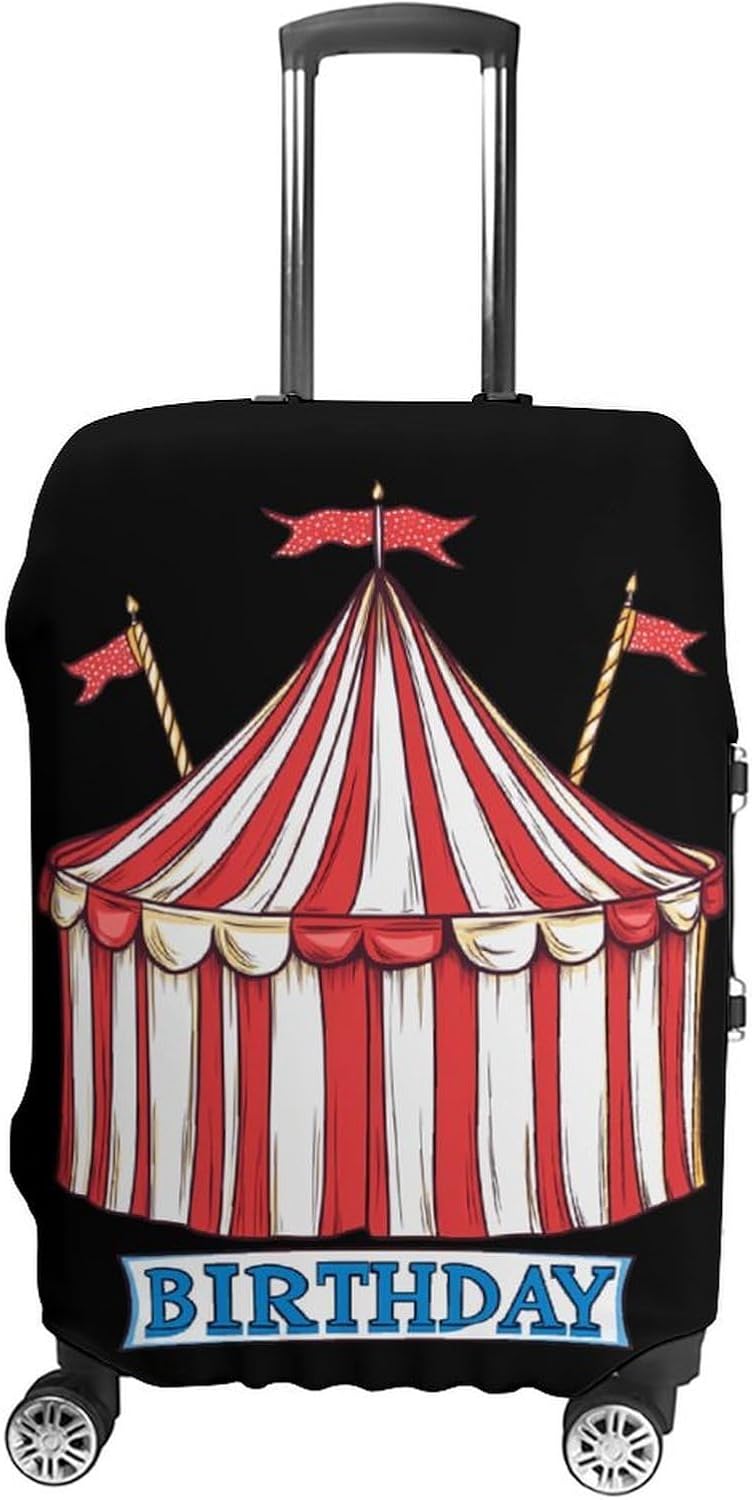 Birthday Circus Suitcase Covers for Luggage Carry On Cover Travel Accessories Fit 19-32 Inch