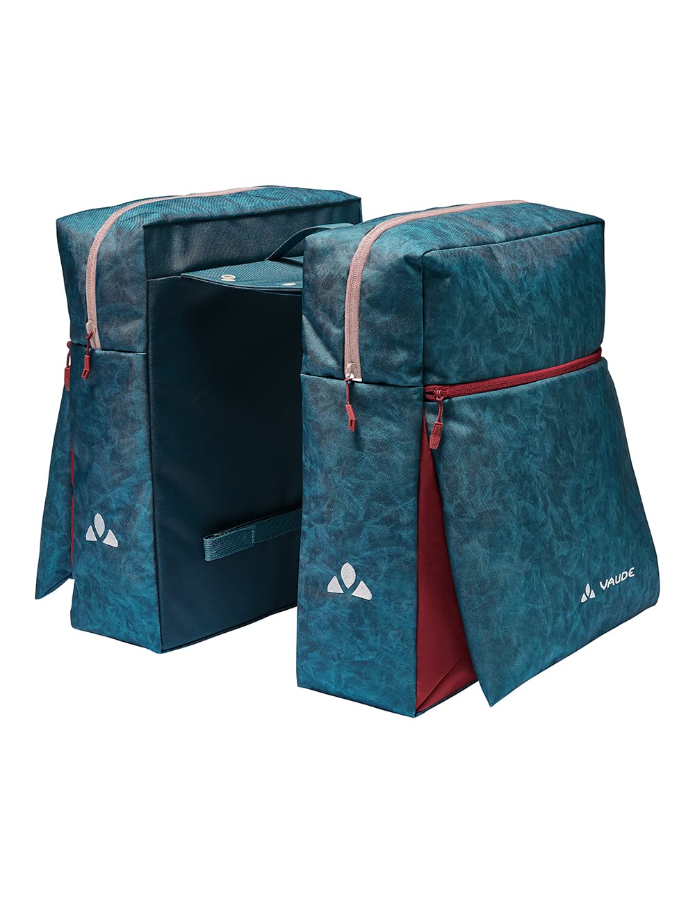 VAUDE TwinZipper - Doppel-Hinterradtasche fürs Fahrrad mit 48 Liter