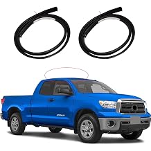 2Pcs Roof Drip Molding Weatherstrip Compatible with 2007-2020 Toyota Tundra Double Cab Left & Right Side Roof Trim with Embedded Steel Wire Seals ,Replace 75551-0C050 75552-0C050Not Fit Crewmax