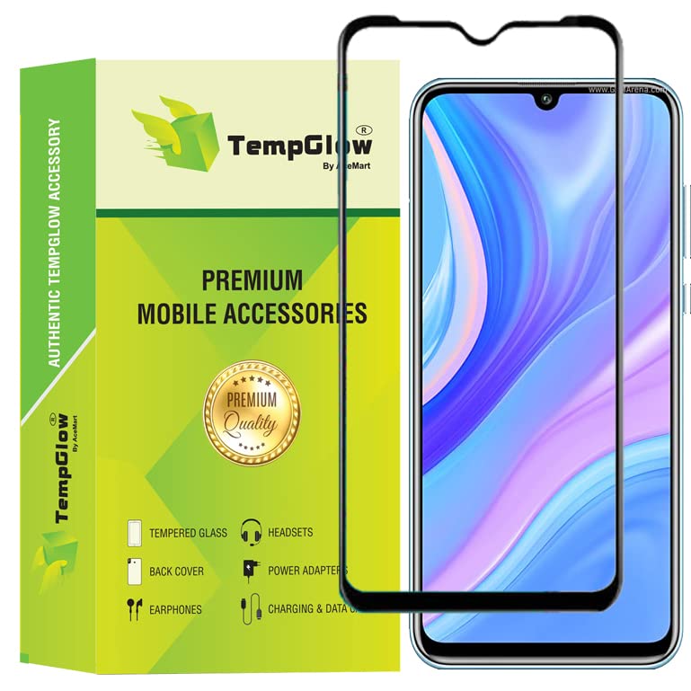 Image of Screen Protector for Huawei Honor Y8 Prime (Black) Tempered Glass Edge-to-Edge 6D Screen Guard With Installation Ki