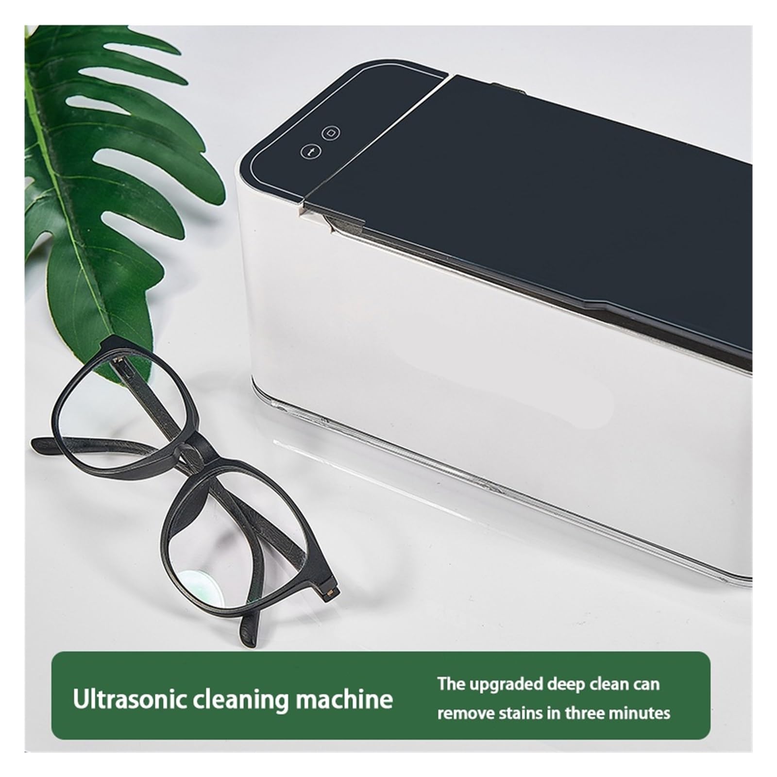 Pulitore ad ultrasuoni 35W Pulitore ad ultrasuoni for Occhiali e Gioielli 500ML Macchina for la Pulizia ad ultrasuoni Bagno di Lavaggio ad ultrasuoni for Occhiali