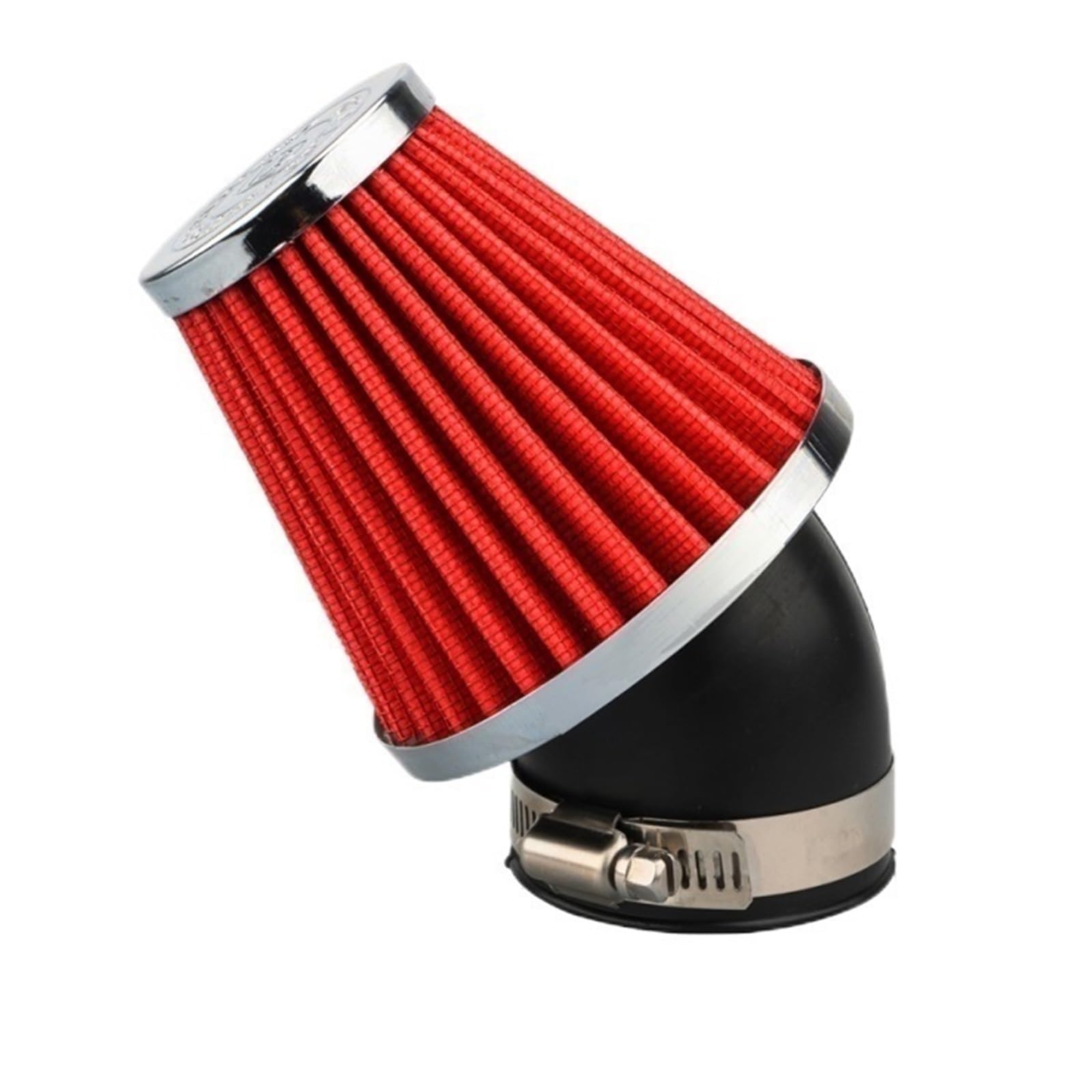 Filtro Aire Motocicleta Filtro De Aire CNC, Adaptador Interfaz Limpiador Esponja Codo 54mm, Colector Admisión Carburador Motocicleta para Hon&da para Yam&aha