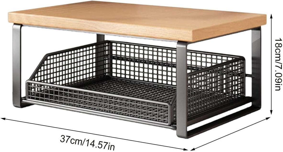 Double Layer Desktop Shelf, Heavy Duty Kitchen Organizer | Coffee Pod Holder | for Bedroom, Living Room, Terrace, Bar