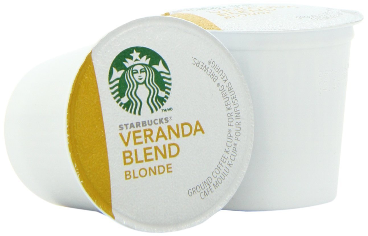 Starbucks Veranda Blend Coffee K-Cup Pods, Blonde Roast Ground Arabica Coffee K-Cups for Keurig Brewing System, 24 CT K-Cup Pods Per Box (Pack of 2 Boxes)