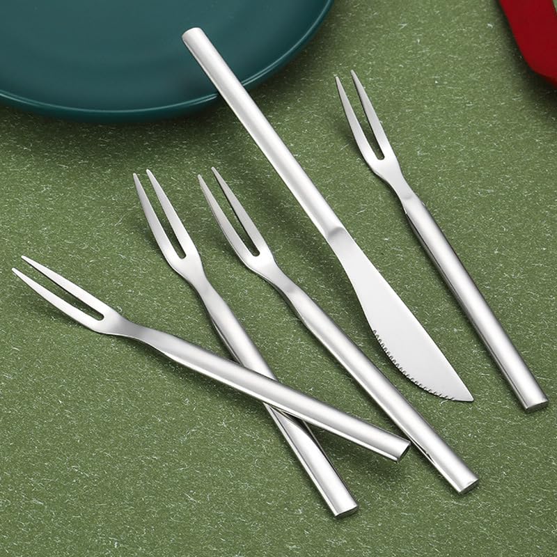 Set Cuchillos Cubiertos 8 Piezas Acero Inox miniatura 6