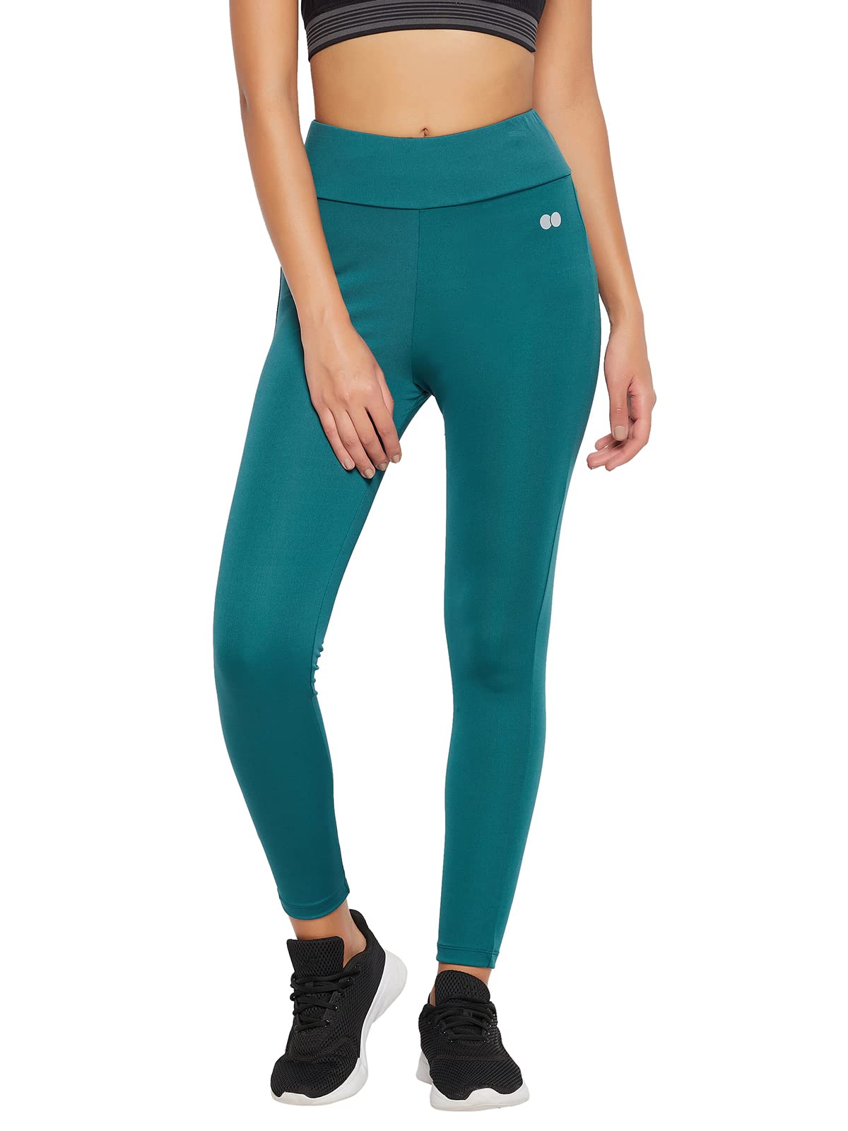 Clovia Damskie rajstopy Active z wysokim stanem