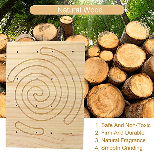 Image of Litewoo Rabbit Scratch Board Foot Pad Mat Chew Toy Grinding Claws Teeth Natural Wood for Small Animal Rabbit Hamster Chinchilla Guinea Pig Ferret Gerbil Bunny Rat Cage Accessories (A)