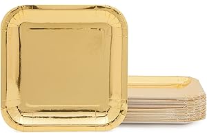 Juvale Gold Party Plates 7-Inch, Pack of 48