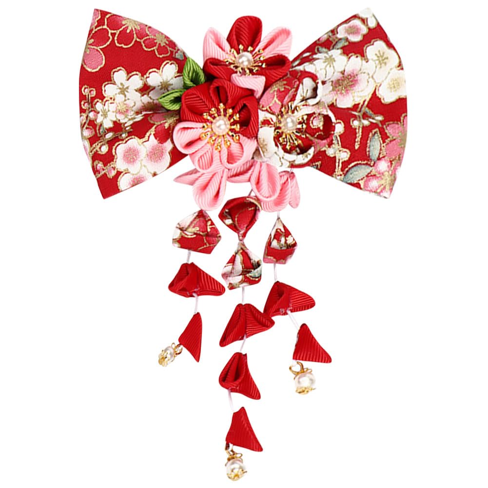 Amazon.com : Umibow Japanese Kimono Flower Hair Clip Bowknot 