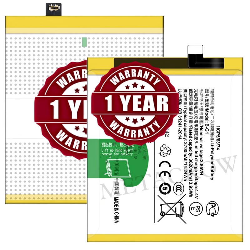 Image of Original B-G1 Battery Compatible for Vivo V15 Pro (Vivo 1818) - (3700mAh) - 1 Year Warranty JK1