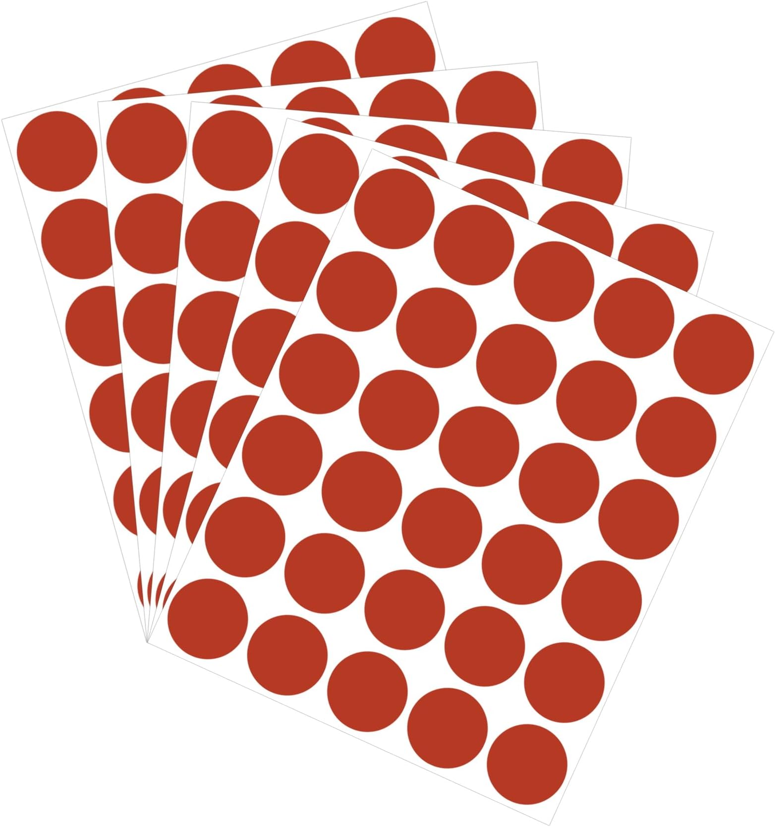 90 Pack Scratch Off Labels Stickers, 3 Sheets 1" Round Self-Adhesive Stickers for DIY Scratch Off Cards, Reward Cards, Party Favors (Red)