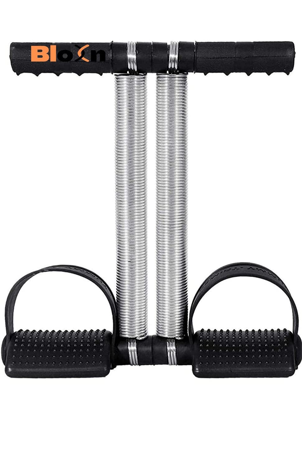 Tummy Trimmer Double Spring for Men & Women, Body tonner, Waist Trimmer, Fat Buster, Abs Exercise & Fitness Equipment, Abdominal Exercise for Home & Gym Use (Black Double Spring) (30x26.5 cm)-image-15