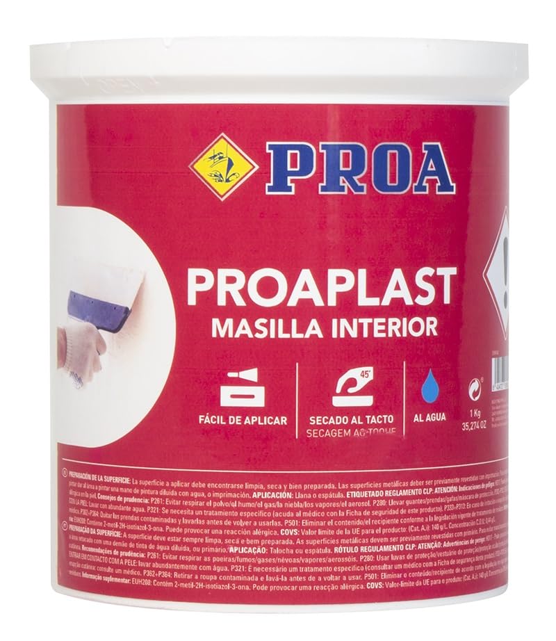 PROAPLAST EMPLASTE PARA PAREDES EN MASILLA INTERIOR 1 Kg.
