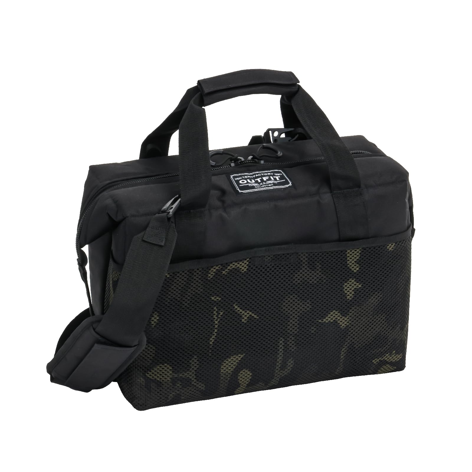 テントファクトリー OUTFIT TFOF-BXY-16 BLK ソフトクーラーバッグ ボクシー 16L（ブラックカモ）[AUTTFOFBXY16BLK] 返品種別A Amazon | OUTFIT ソフトクーラーバッグ ボクシー 16L TFOF-BXY-16 BLK