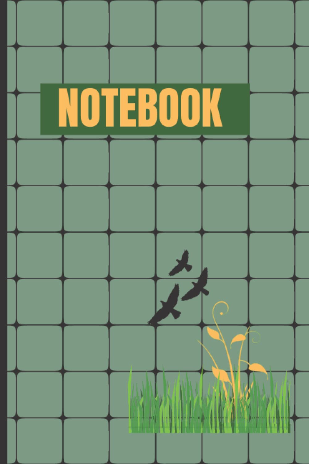 GREEN STRIPES NOTEBOOK