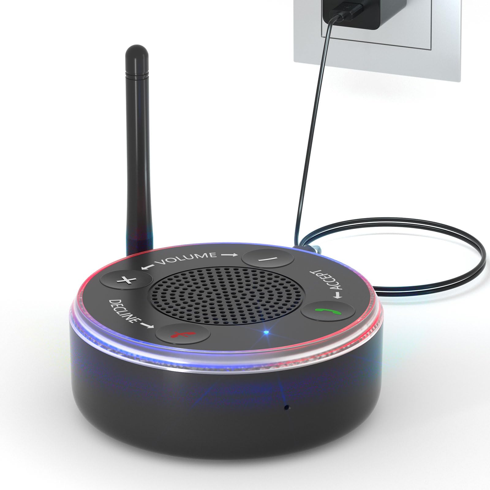 Photo 1 of ClaspVital 120dB Loud Cell Phone Ringer Amplifier with Red & Blue Flasher