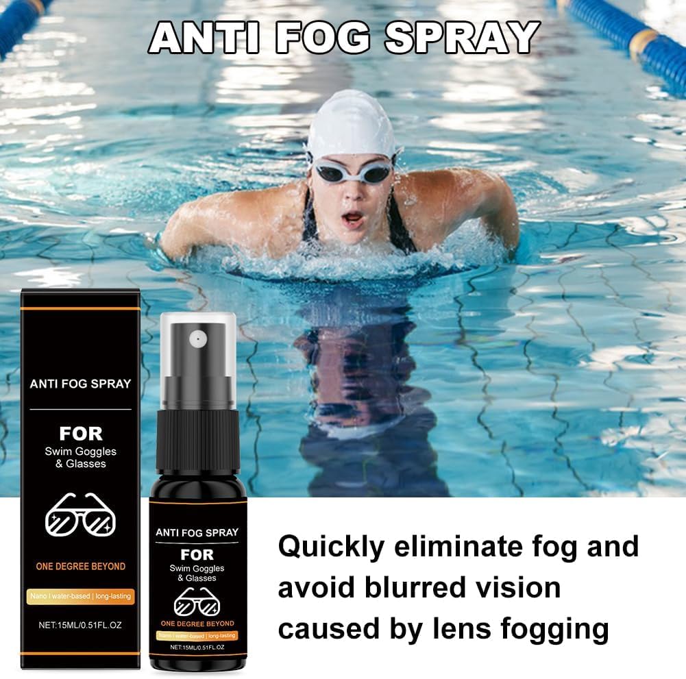 Spray Antiappannante Occhialini,15ml Anti Fog Spray,Spray Anti-Appannamento per Occhiali,per Maschere Sub e Occhialini Nuoto