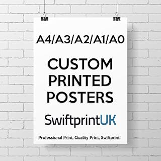 SwiftprintUK Colour Photo/Poster Printing custom your photo image artwork, A0 A1 A2 A3 A4 Paper Sizes (A4-210x297mm)