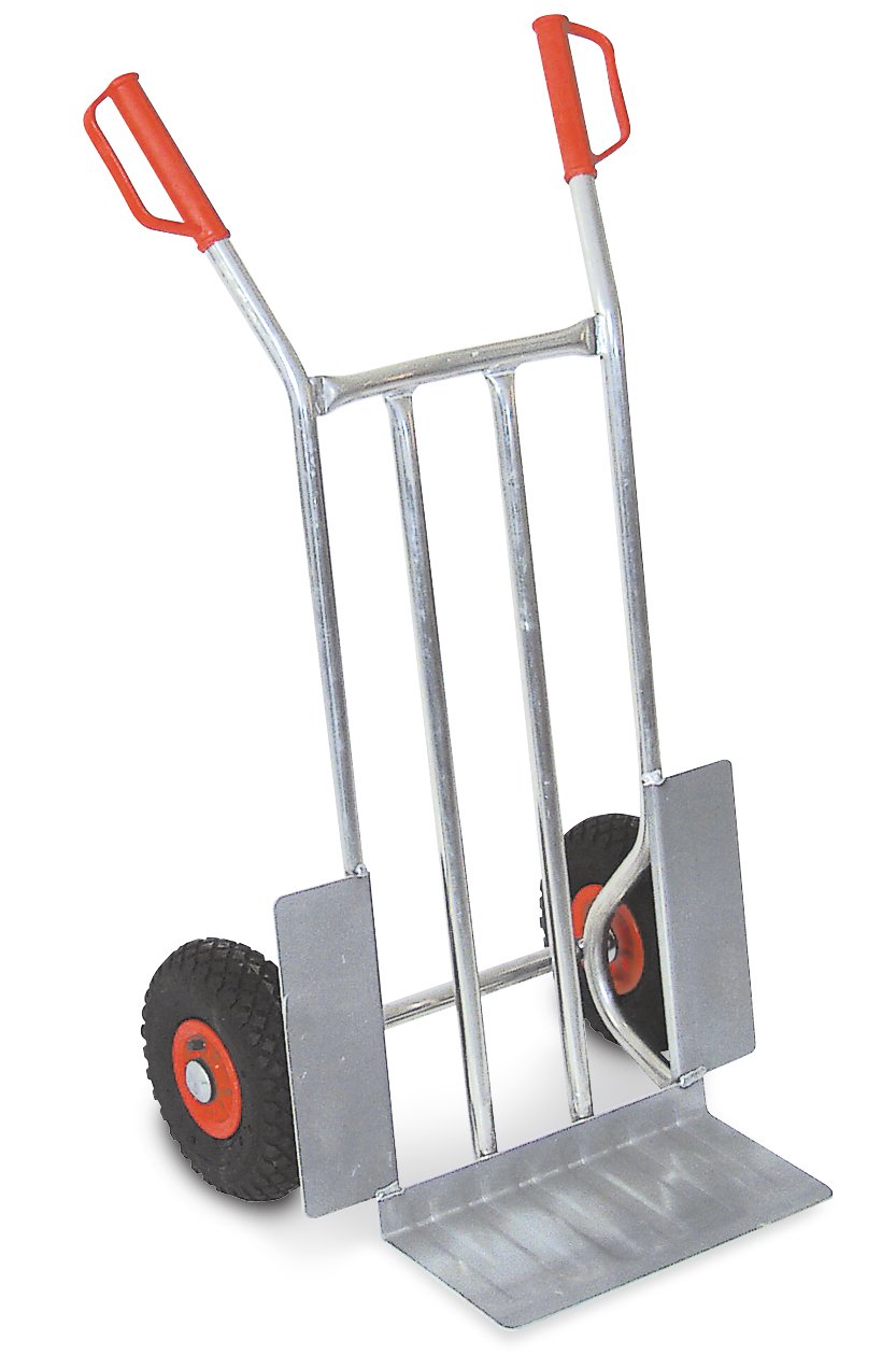 BRB Alu-Sackkarre mit pannensicheren Reifen (Silber)