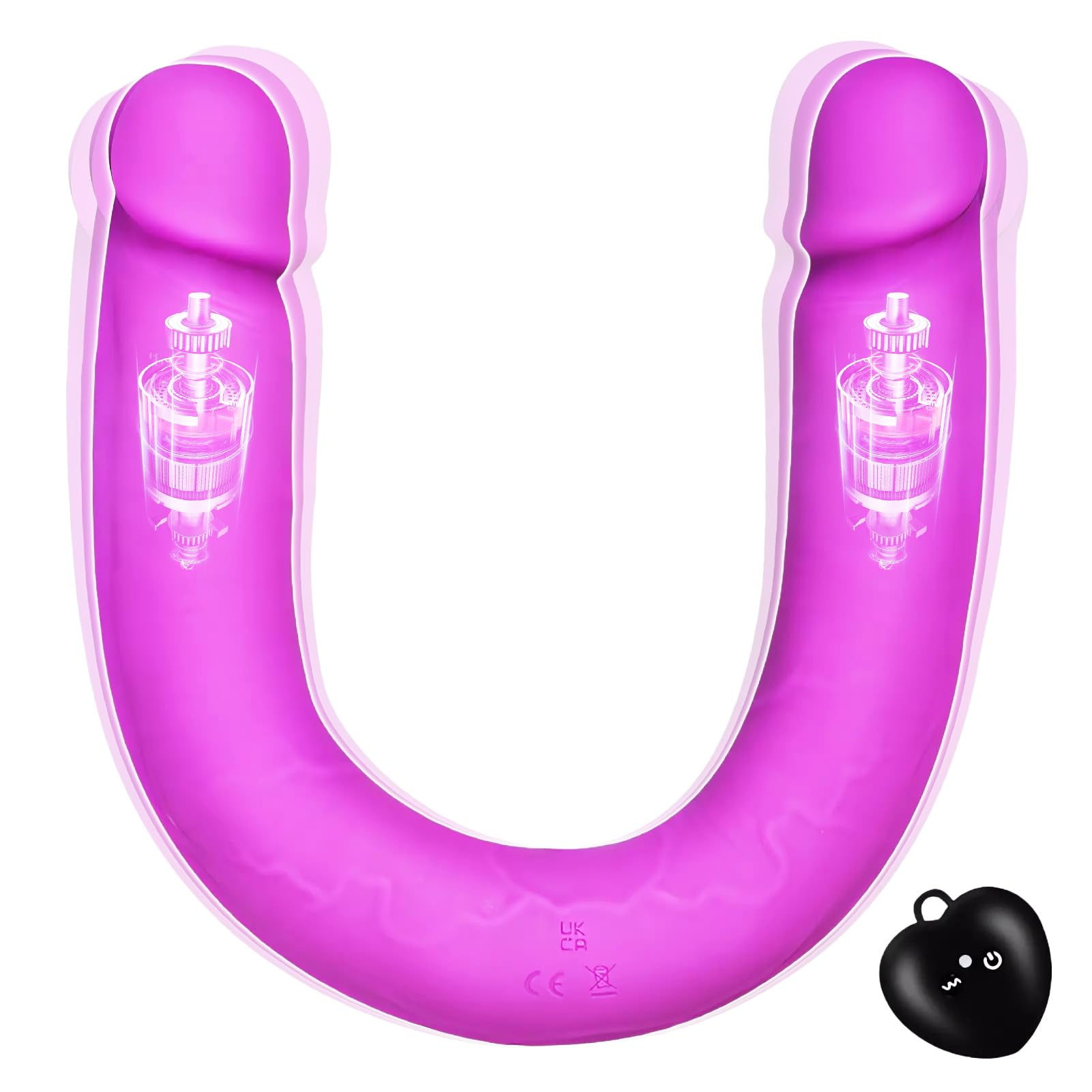 SXOVO Doppio Vibratore Da 40 Cm Con Telecomando Vibratore Per Il Punto G Per Lei Durante Il Sesso Giocattoli Sessuali Per Donne, Lesbiche, Coppie