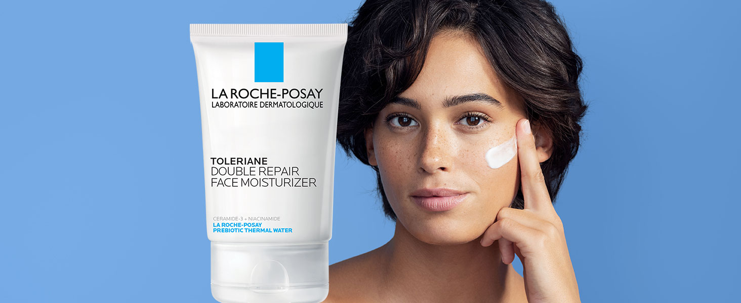 La Roche-Posay Toleriane Double Repair Face Moisturizer, Daily Moisturizer Face Cream with Ceramide & Niacinamide for All Skin Types, Immediate Comfort & Long Lasting Hydration, Fragrance Free