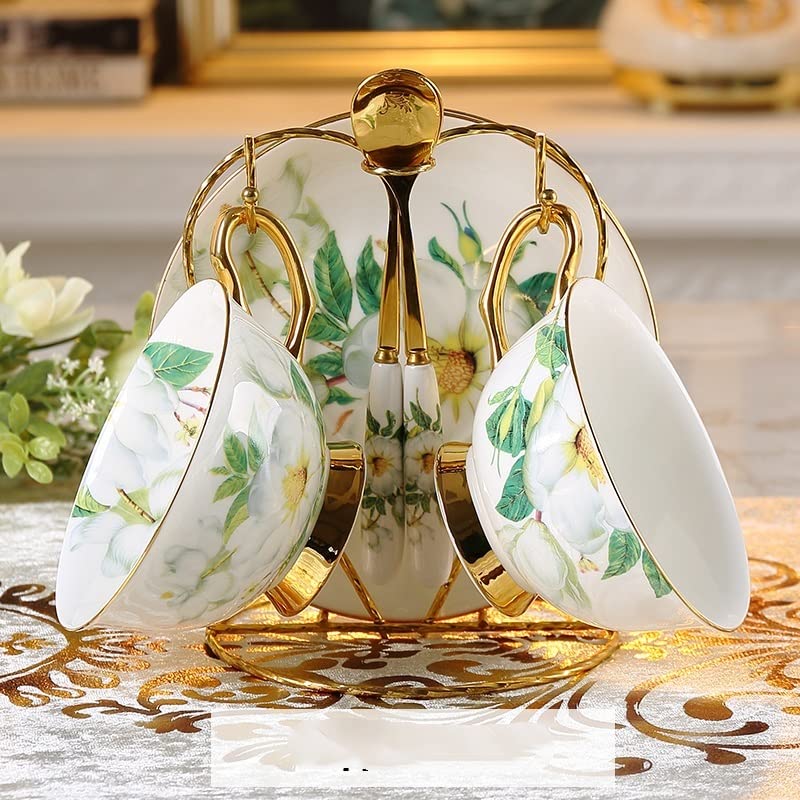 Duszpasterska kubek kawy kubek spodek łyżka zestaw kreatywny brytyjski ceramiczny domowy popołudniowy herbata zestaw herbaty flower herbata kubek zestaw rodziny filiżanka kawy filiżanka kawy