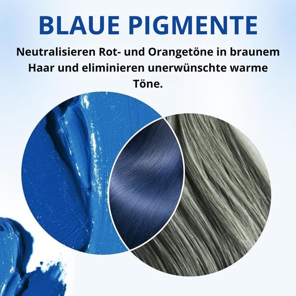 Karseell MACA CARE SYSTEM Blaue Pigment Haarmaske Tönung Farbauffrischung Verstärkt Kühle Blautöne Hydratisiert Repariert Anti-Frizz Für Trockenes Beschädigtes Coloriertes Haar 500ml